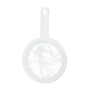 Food Grade Ultra-Fine Mesh Filter, Reusable Kitchen Strainer with Non-Slip Handle, Ideal for Soy Milk, Nut Milk, Juice, Coffee, Honey, Yogurt