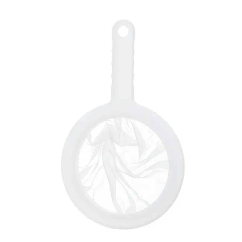 Food Grade Ultra-Fine Mesh Filter, Reusable Kitchen Strainer with Non-Slip Handle, Ideal for Soy Milk, Nut Milk, Juice, Coffee, Honey, Yogurt