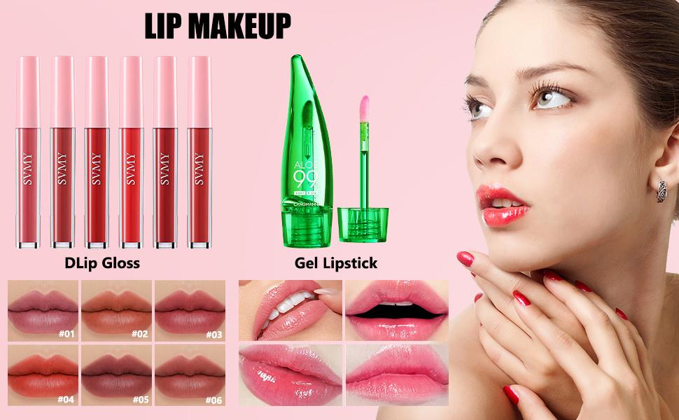 All in One Makeup Kit for Women Full Kit, Make Up Gift Set for Women, Makeup Essential Bundle Includes Foundation Face Primer Eyeshadow Contour Palette Lipstick Eyeliner Mascara Cosmetic Brush Set