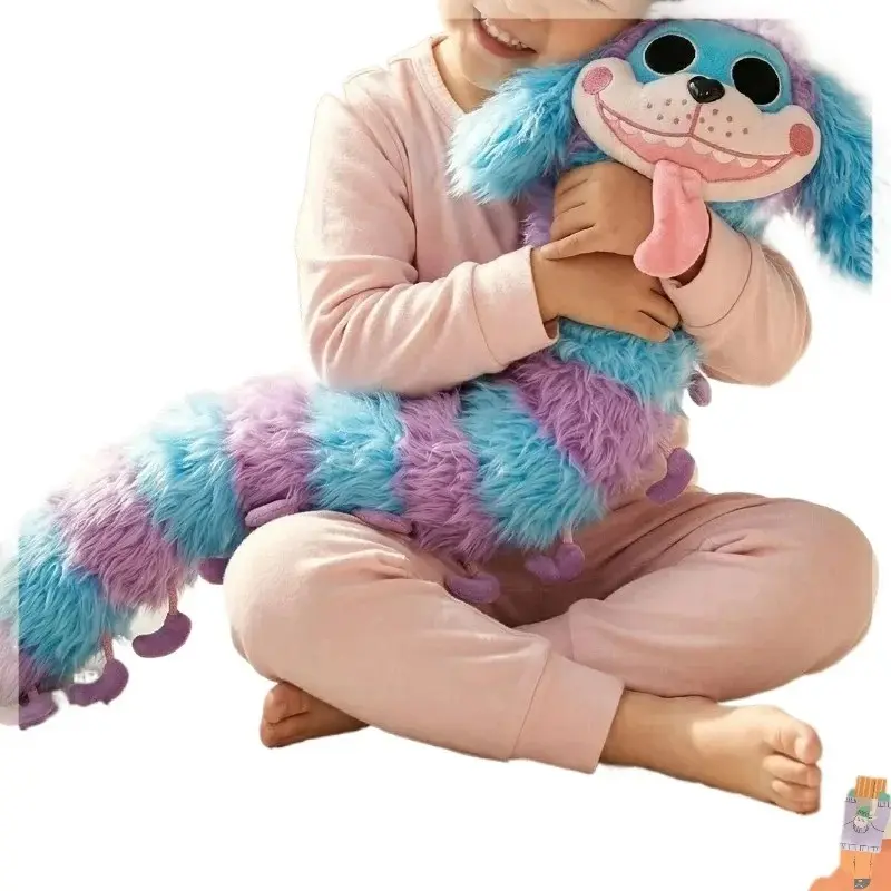 2026 huggy wuggy Series 70CM Hot Cute Game Caterpillar Plush Toy Kawaii Cartoon Creativity PP Cotton Filling Stuffed Toy Gift