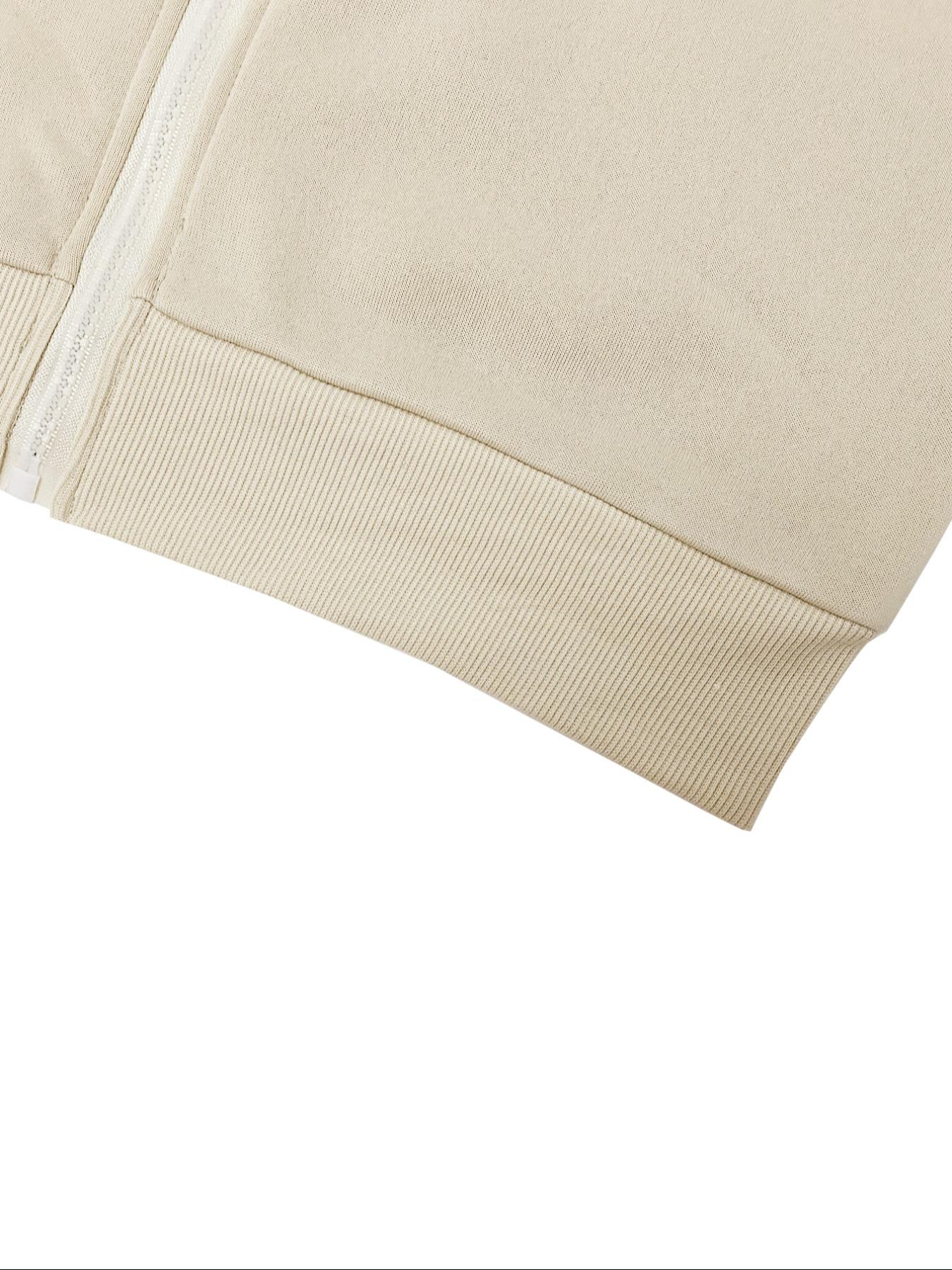 【LovelyWholesale】Women's Casual Striped Long Sleeve Zipper Jacket and Pants Set, Airport Wear, Fitted Natural Waist,Ladies Clothes for All Seasons