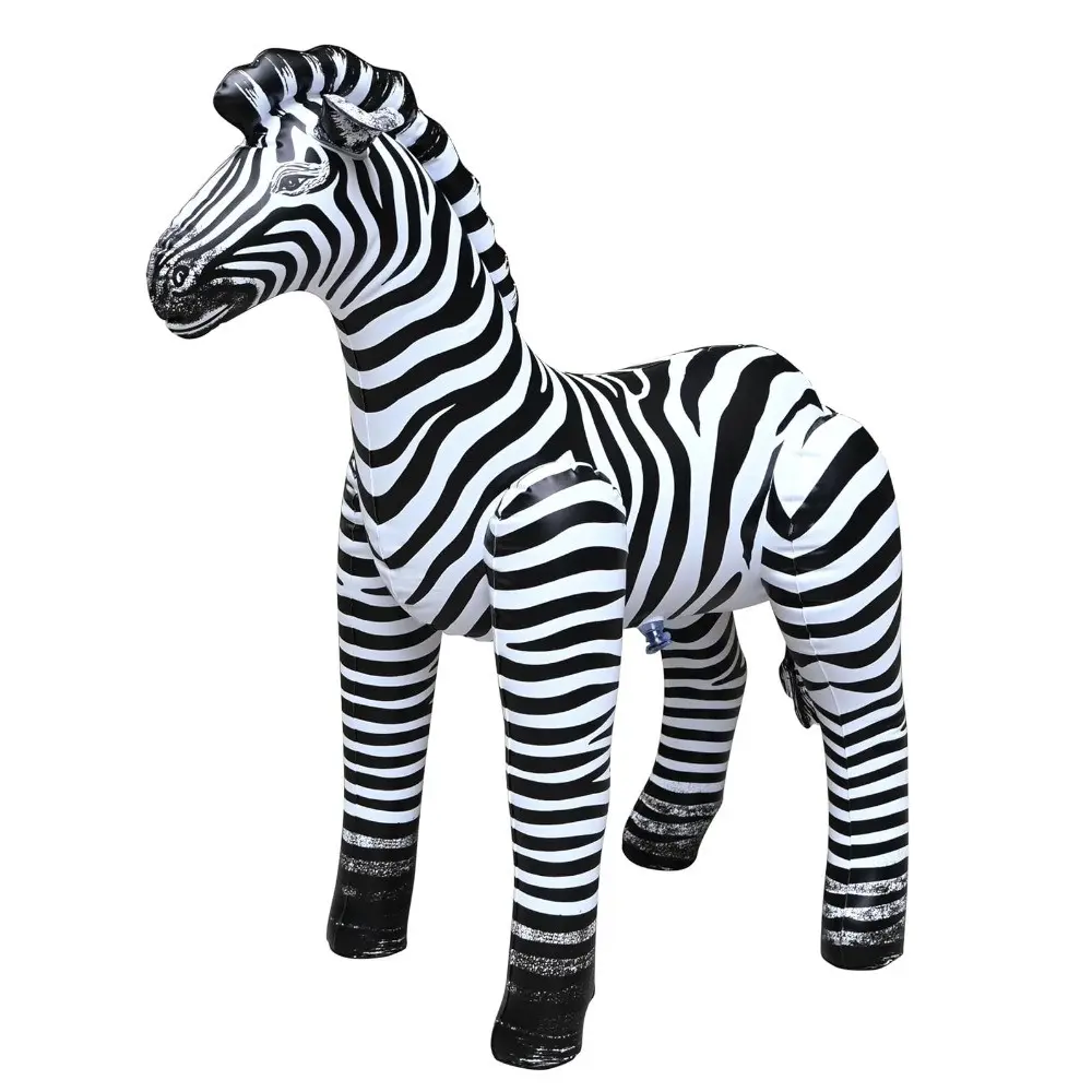 Large PVC Inflatable Animal, Realistic Zebra, Farm Theme Party Decoration, Rural Photo Props, Holiday Decorations, Livestock Party Balloons