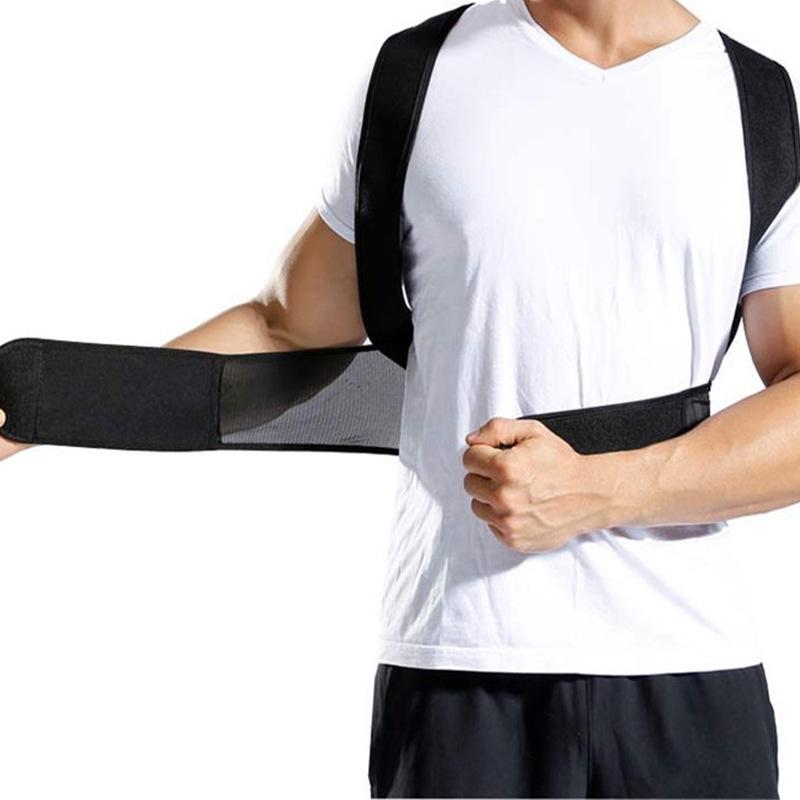 Unisex Posture Corrector Belt for Men & Women, Adjustable Back Shoulder Support with Stable Support Plates, Upper Back Straightener for Posture Shaping & Daily Wear