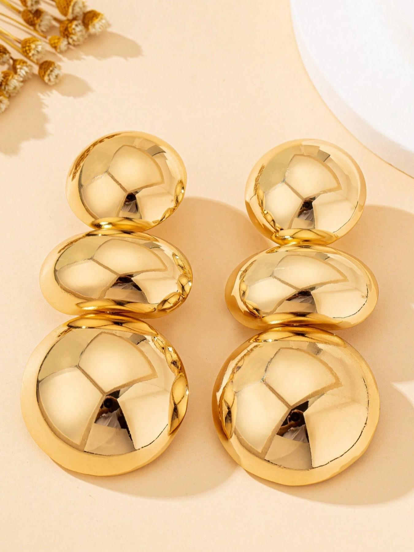 Irregular Ball Design Dangle Earrings, Fashionable Jewelry for Women, Trendy All-match & Exquisite Jewelry for Birthday Gift, Bling Stylish Accessory