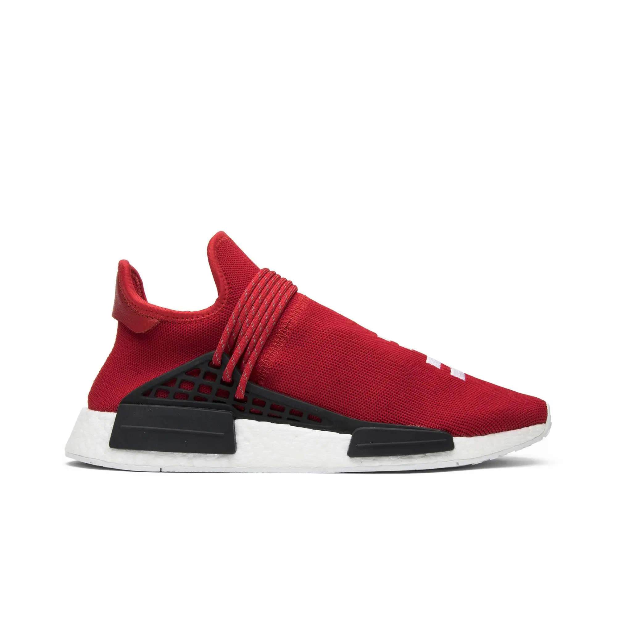 Pharrell x adidas NMD Human Race 'Red' (Unisex) Red/Footwear White/Black lifestyle casual shoes BB0616