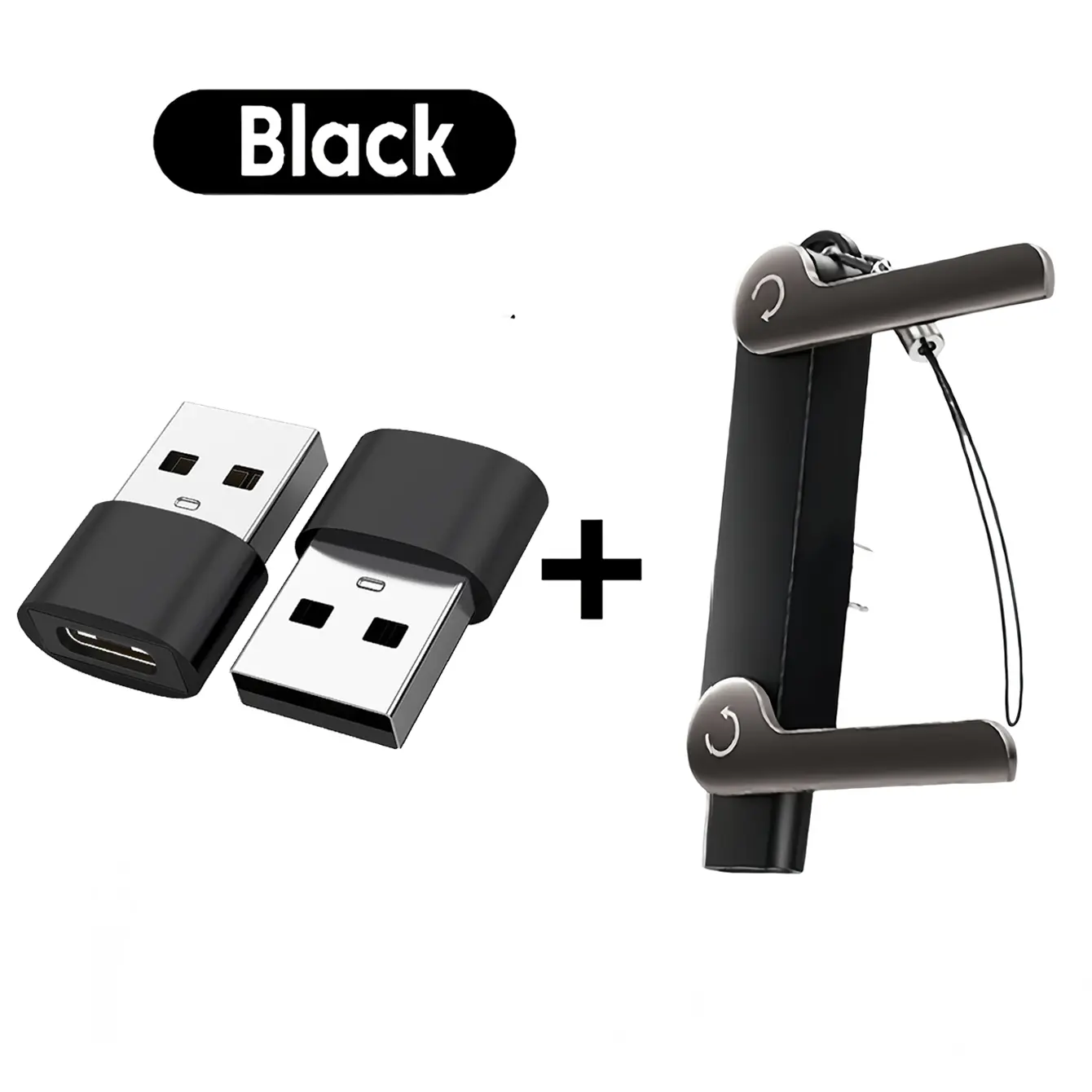 Multifunctional 240w Type-C Adapter, Phone Holder, USB-A OTG Interface, Fast Charging, Adjustable Stand, Charger Stand, Ideal for Streaming & Gaming