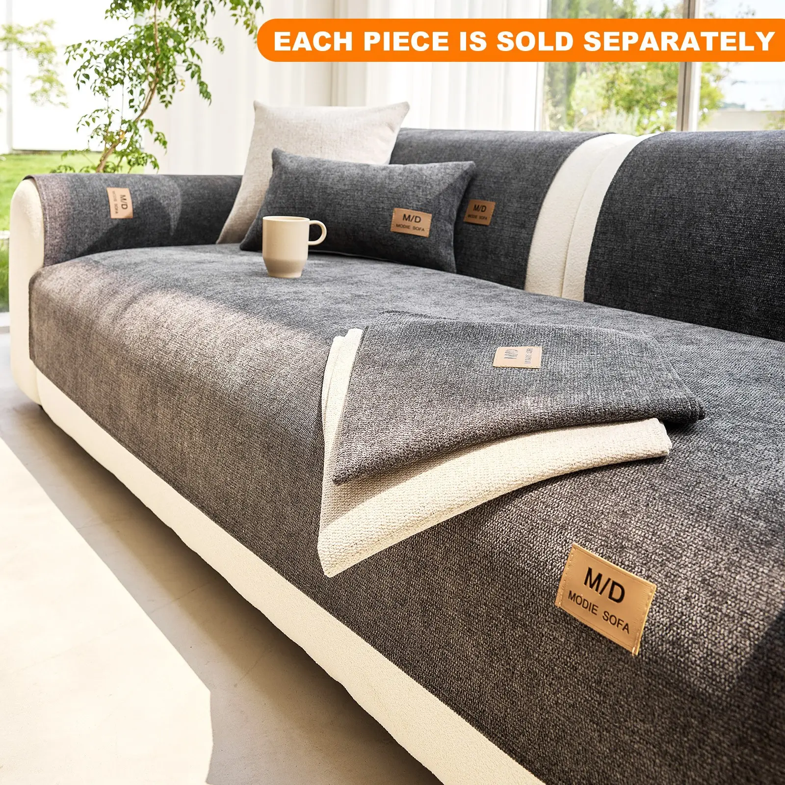 Luxury Dust-Proof Sofa Pad, All-Season Universal Cover, Breathable, Pet-Resistant, Durable, Decorative, Home & Hotel Use