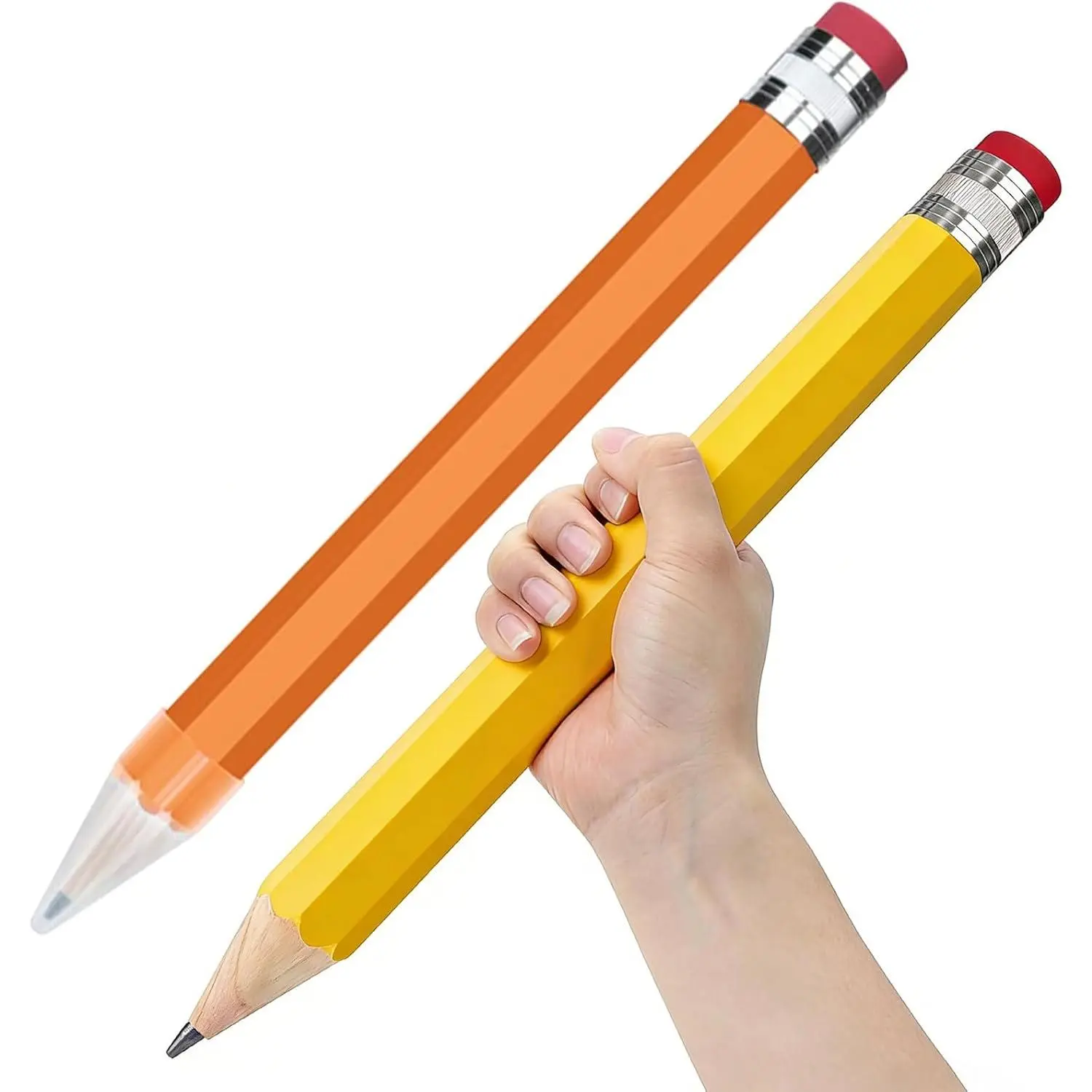 Giant Pencil, 14 Inch Big  Pencils, Funny  Huge Comically Large Pencil with  for Prop/Gifts/Decor(Green)