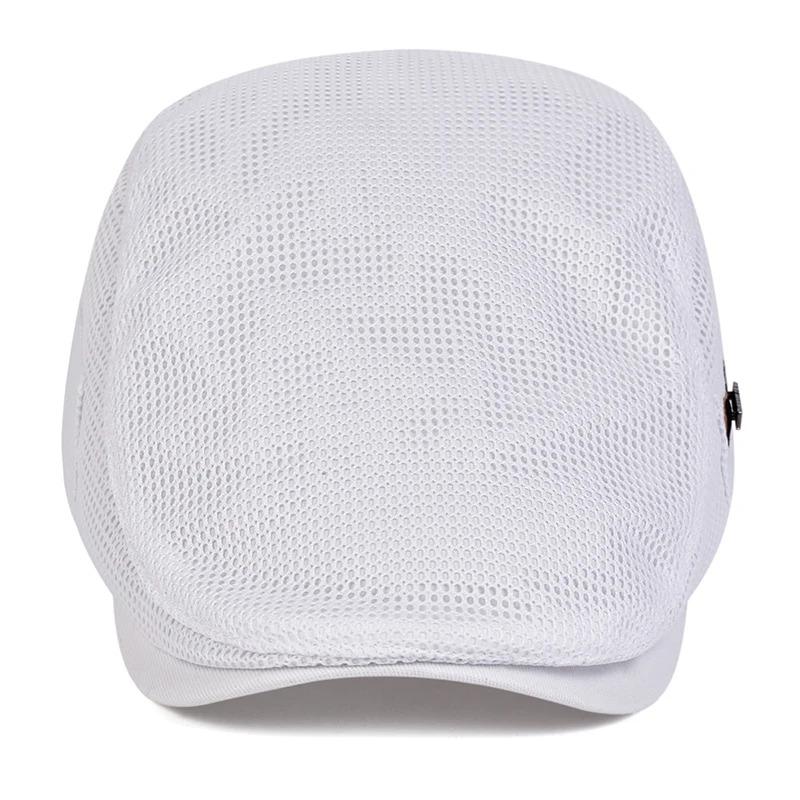 Men NEW York Label Mesh Breathability Newsboy Caps British Painters Hats Spring and Summer Flat Cap Hip Hop Berets