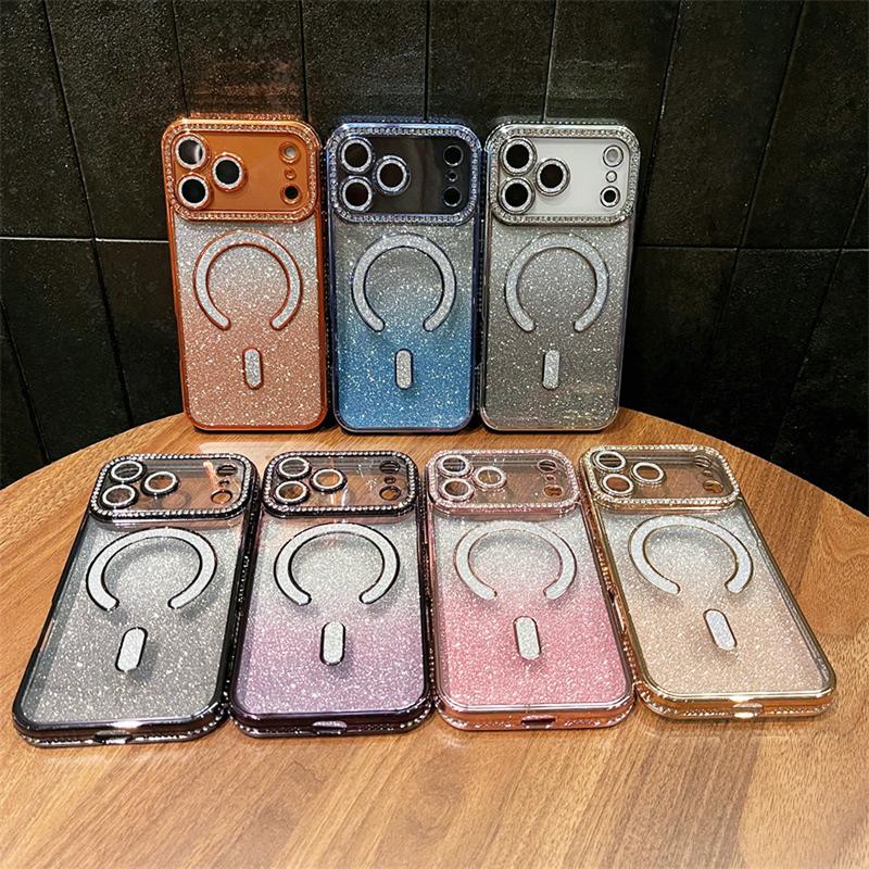 OREKROY Luxury Bling Glitter Case for iPhone 17 Pro Max, 17 Air, 17 Pro, 16, 15, 14, 13, 12 Pro Max – MagSafe Compatible, Sparkle Rhinestone Diamond Protective Case, Shockproof, Camera Lens Protector, Premium Plating, Perfect for Women & Girls OREKROY Luxury Bling Glitter Case for iPhone 17 Pro Max, 17 Air, 17 Pro, 16, 15, 14, 13, 12 Pro Max – MagSafe Compatible, Sparkle Rhinestone Diamond Protective Case, Shockproof, Camera Lens Protector, Premium Plating, Perfect for Women & Girls