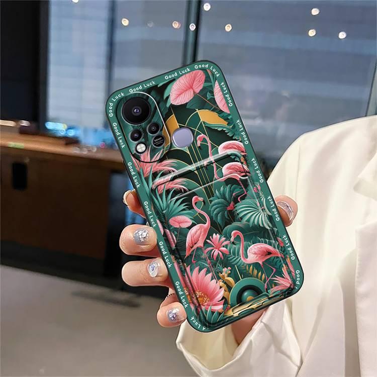 Graffiti Dirt-resistant Phone Case For Infinix Hot11S/X6812 Durable Card sleeve Anti-dust Back Cover Cartoon Waterproof Full wrap Cover Cute Shockproof Fashion Design protective