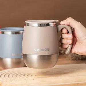 16.91oz Stainless Steel Vacuum Insulated Coffee Mug with Lid, Double-Wall Thermal Cup for Hot and Cold Drinks - Ideal Gift for Home Use, Outdoor Activities, Camping, Birthdays, Holidays (Thanksgiving, Christmas), Halloween