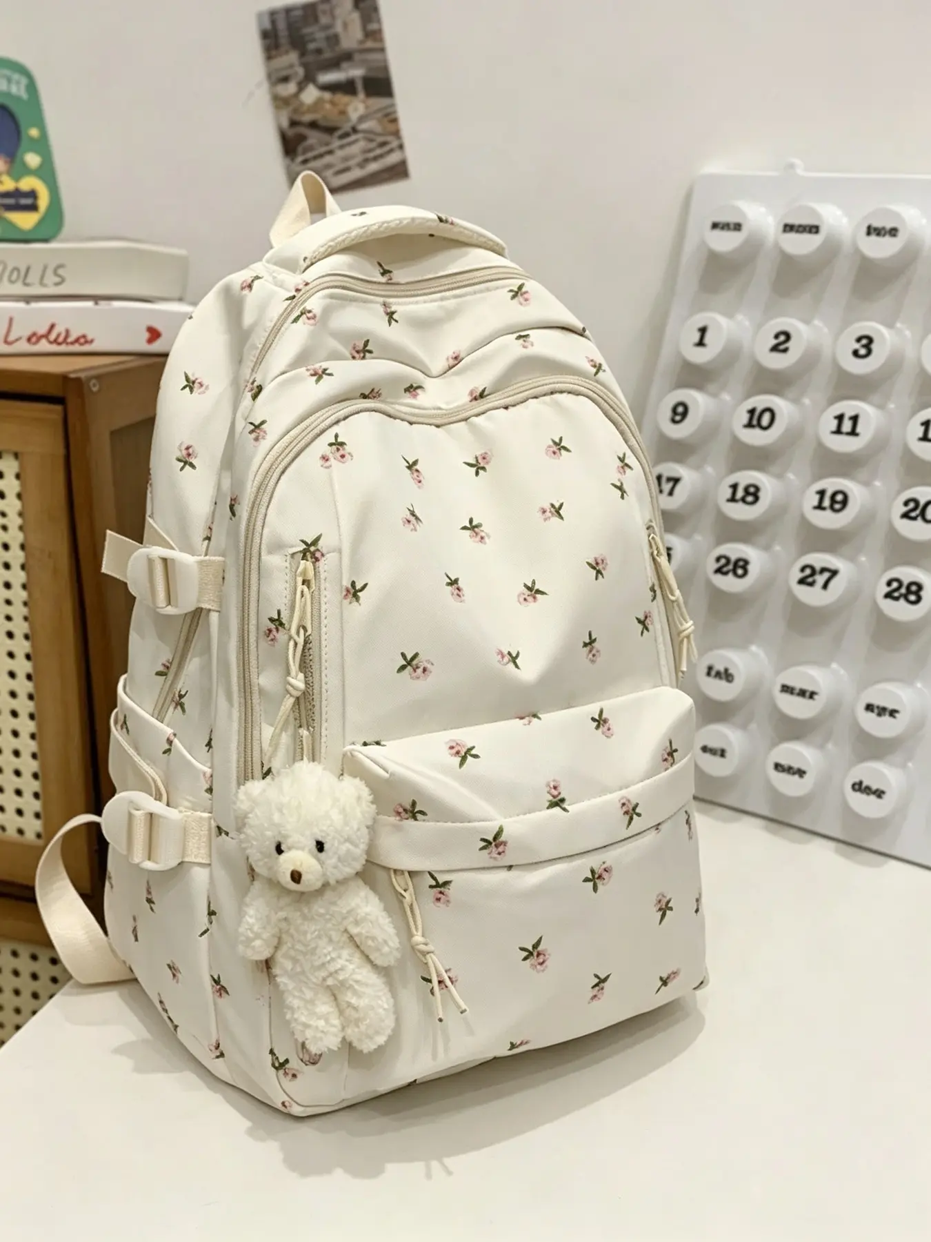 College Style Large Capacity Student Backpack for Middle High University Girls Women