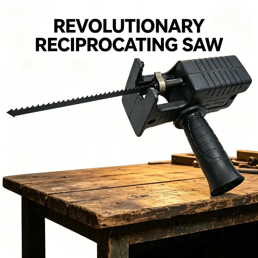 4-piece set of electric drill reciprocating saw modification adapter, multifunctional horse knife saw curve saw conversion head with 3 saw blades, metal suitable for home DIY enthusiasts, wood, metal, plastic, PVC pipe cutting