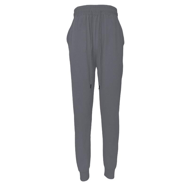 High waist drawstring yoga pants casual loose running tied feet cuffed sweatpants leggings