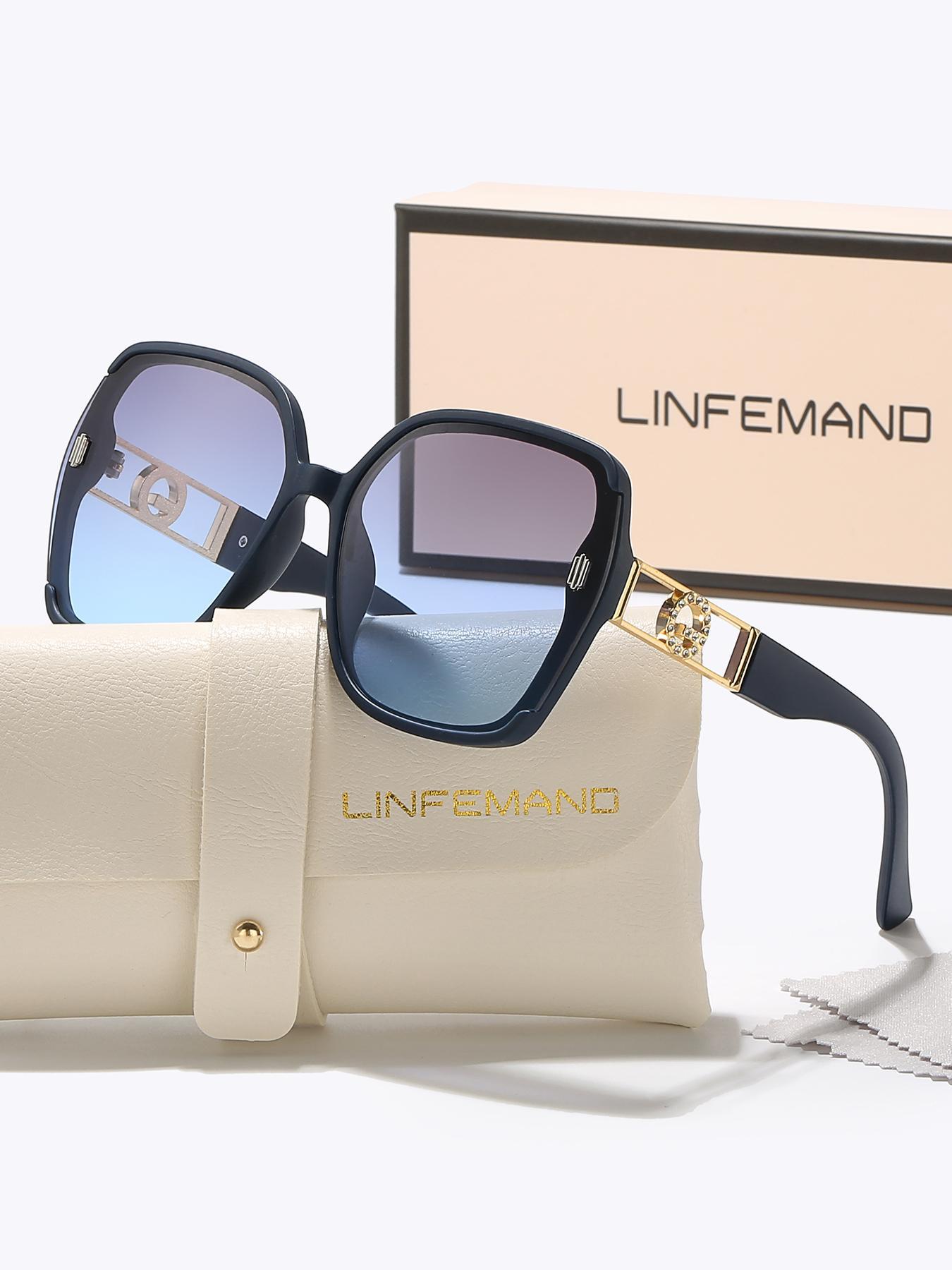 Unisex Simple Style Ombre Tinted Lens Modern Sunglasses, Trendy Casual Oversized Frame Sunglasses for Everyday Use, Fashion Accessories for Outdoor Activities, High Quality Sunglasses