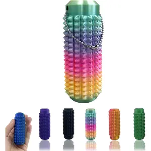 Fidget, Portable Stim Tool, Pocket Mini Fidget Toy, Pain Stim Fidget, 3D Printed Venting Key Pendant, Spiky Grippie Stim Keychain for Anxiety Relief Easter Gifts for Kidsfidget toys