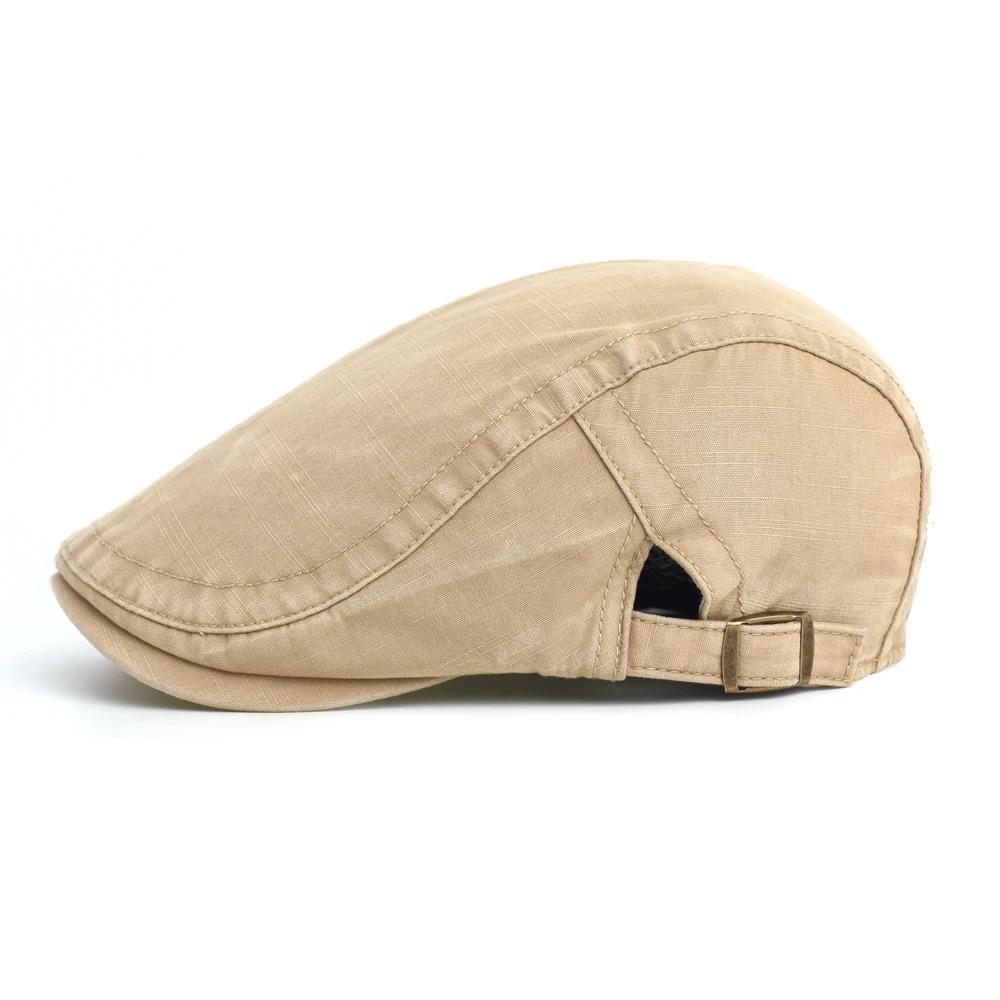 Four Seasons Washed Casual Newsboy Cap Men Women Distressed Peaked Cap Adjustable Beret Vintage Ivy Flat Cap