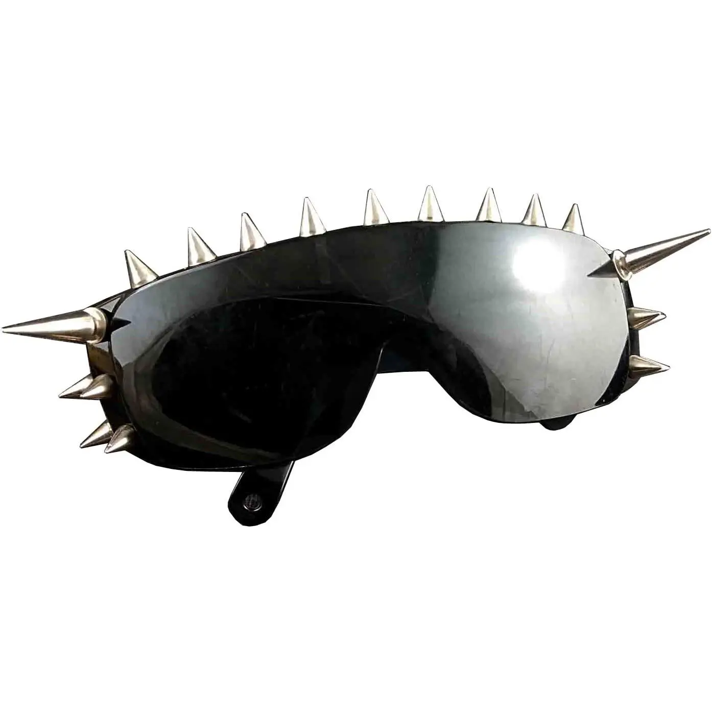 Cool Rock Punk Spike Sunglasses Metal Studded  Biker Glasses Black