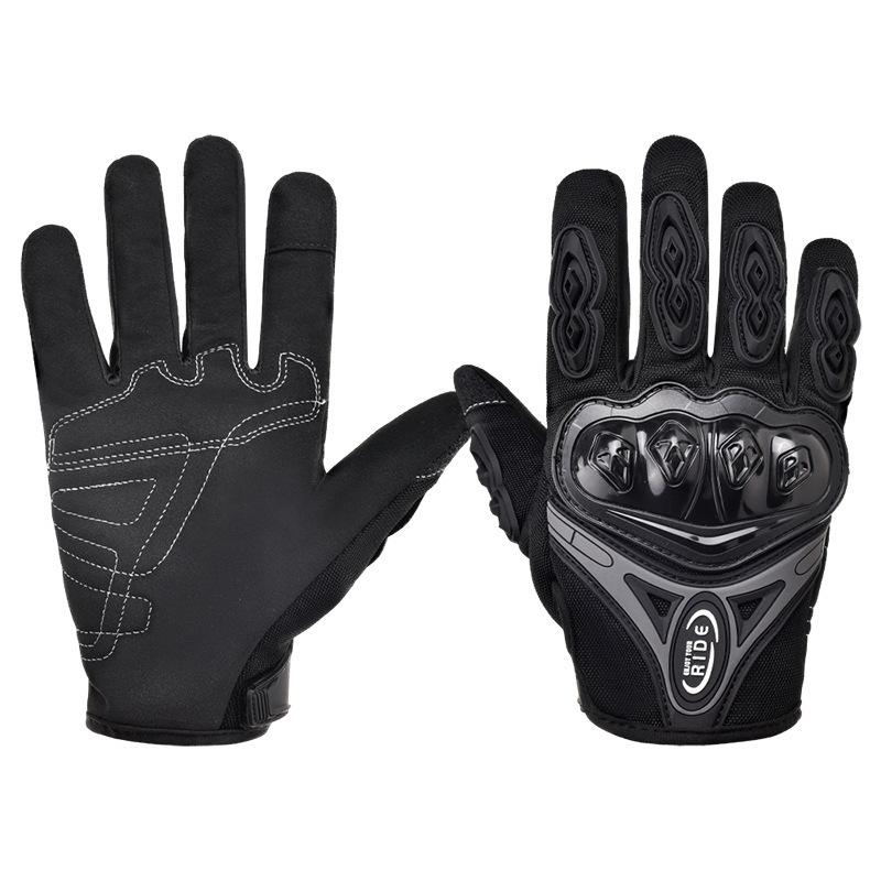 Motorcycle gloves Touch screen anti-drop equipment Breathable men's and women's locomotive riding Motorcycle off-road riding gloves