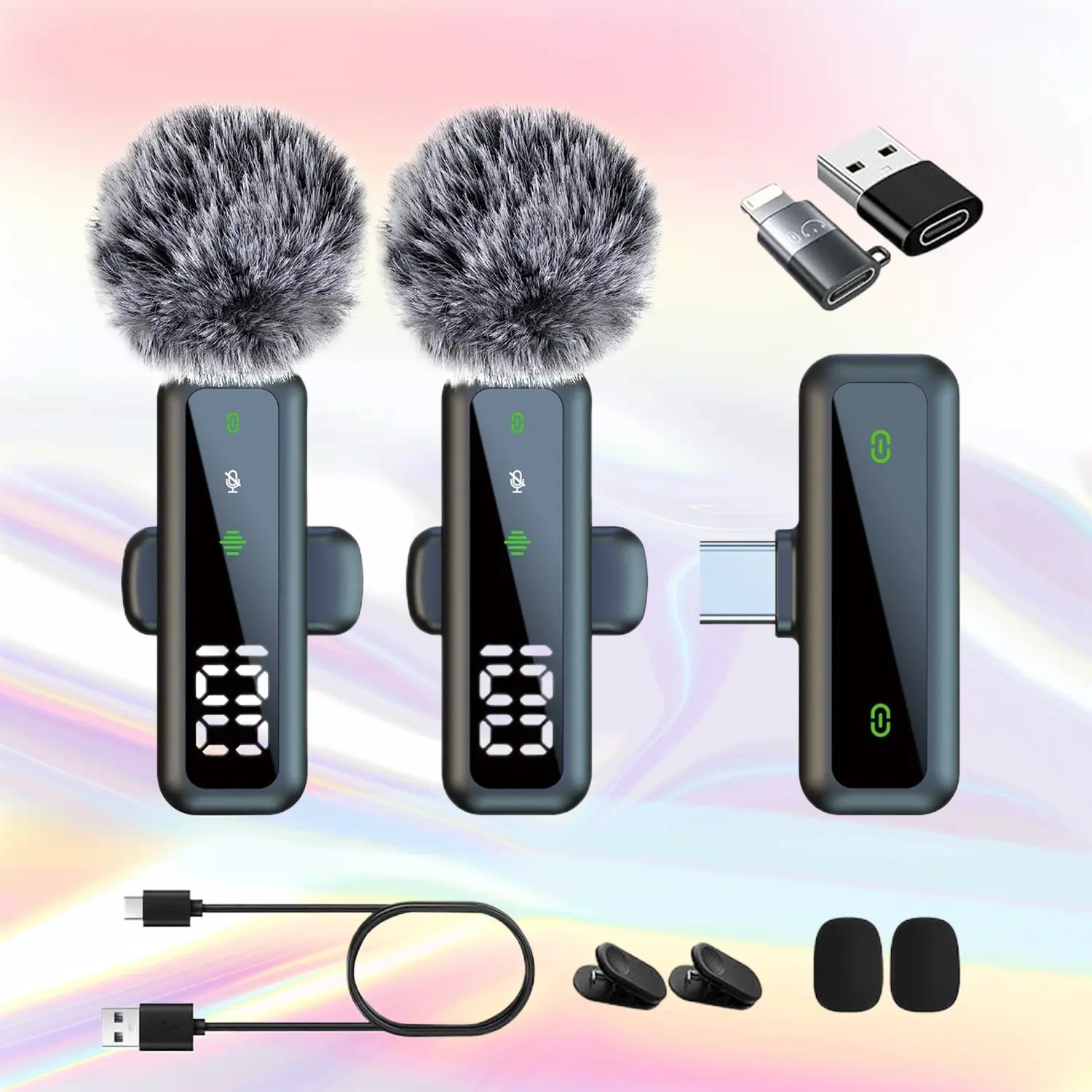 H63 Wireless Lapel Microphone Portable Noise Reduction Mini Mic For Outdoor Live Streaming Universal Clear Voice Recording And Daily Content Creation