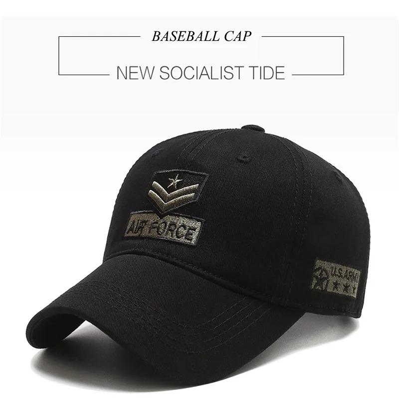 Men's Trendy Visor Hat Korean-Style Casual Visor Cap Spring/Autumn Outdoor Sports Sun Hat Camouflage Military Cap Baseball Cap