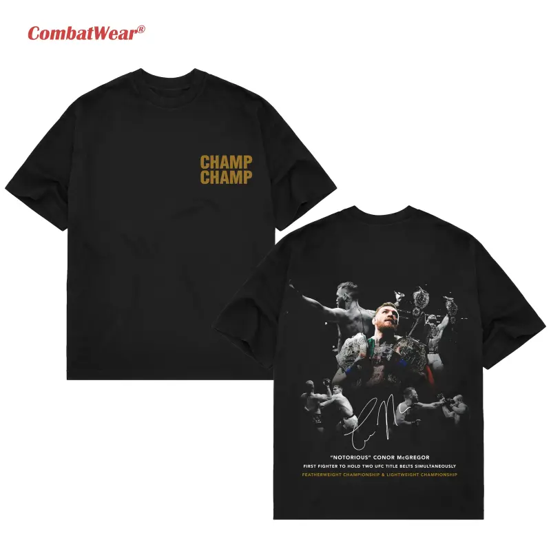 Conor McGregor Printed Streetwear T-Shirt, Vintage 90s Style MMA Boxing Top, Soft Cotton Unisex Short-Sleeve Sports Apparel, Tops, Graphic Print, Round Neck, Clothes, Crew Neck, Affordable Fashion, Casual, Relaxed Fit, Do Not Bleach, Hang Dry, Sporty Chic
