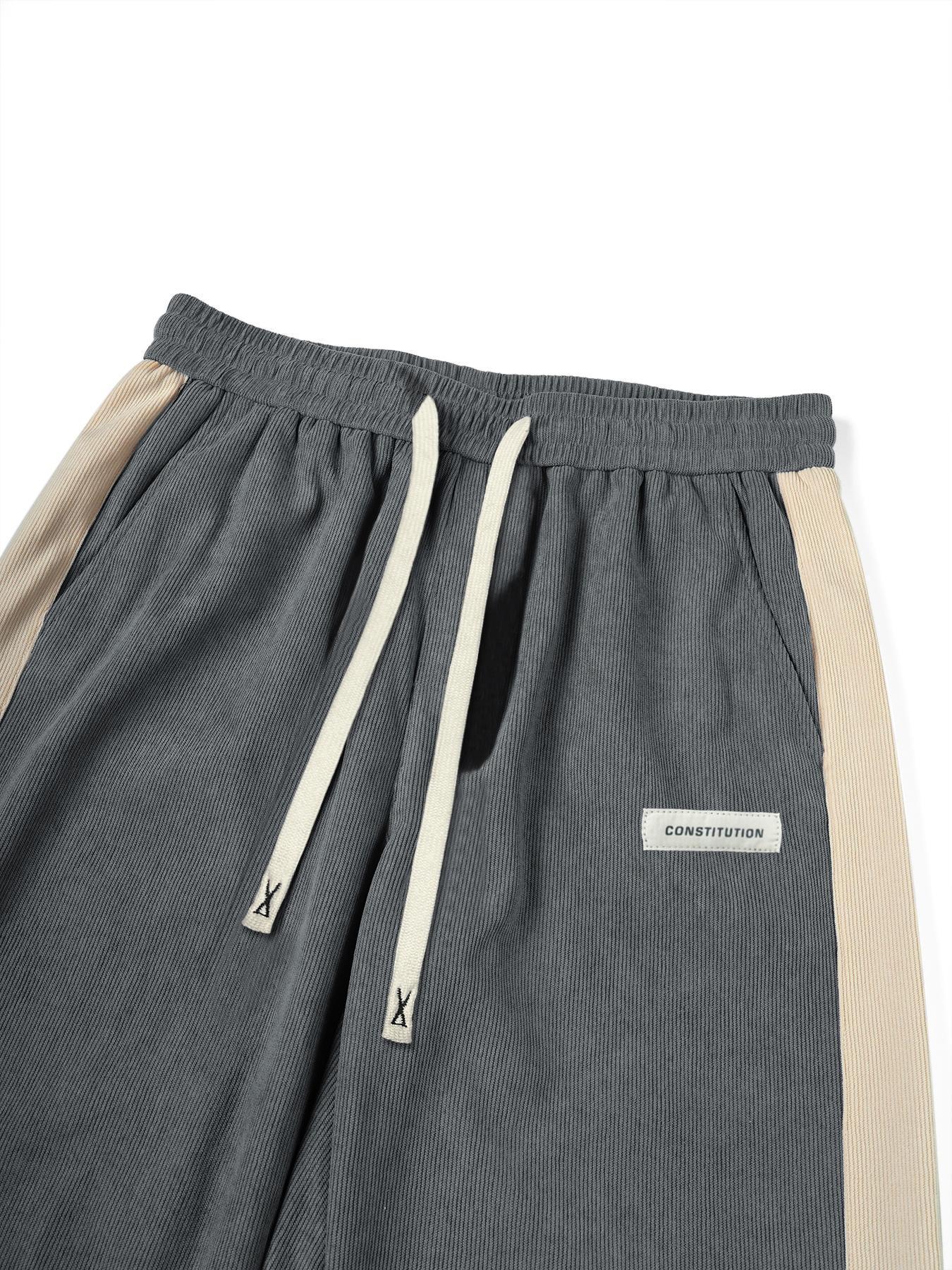 Men's Corduroy Pants, Loose Casual Comfy Elastic Trousers for Daily Wear, Men's Bottoms for All Seasons