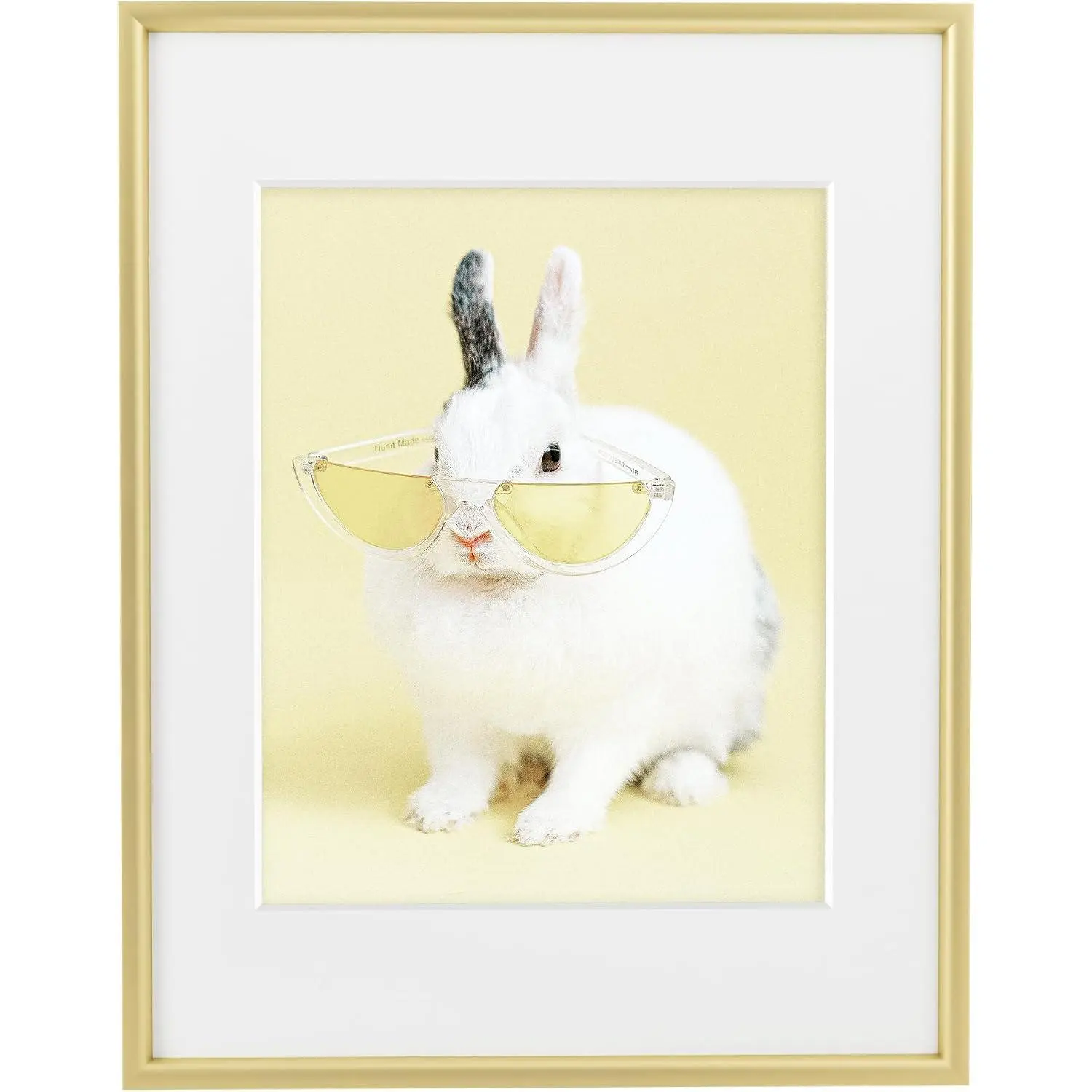 11x14  Frame - 11 x 14 Metal Picture Frame with Plexiglass - 11 by 14 Picture Frame Matted to 8x10 - Modern Minimalist Photo Frame for Wall Decor