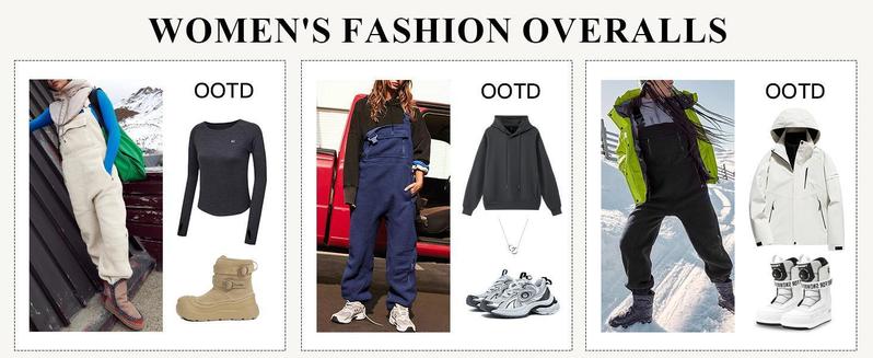 Imily Bela Women's Fleece Warm Overalls Winter Loose Casual Jumpsuits with Pockets