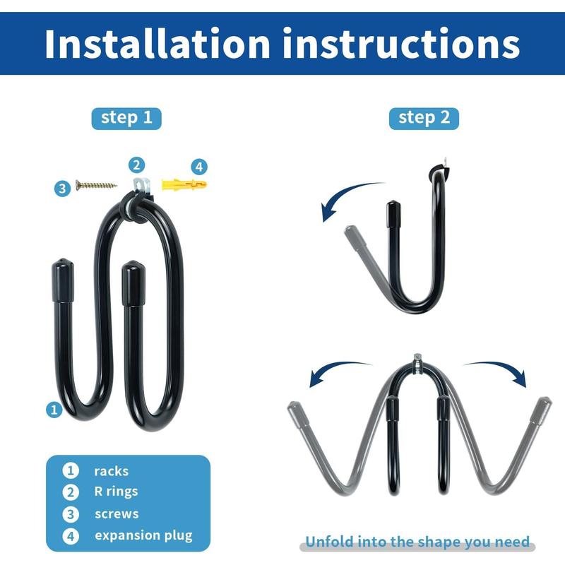 Pack of 2 Bow Hanger Wall Mount Adjustable Bows Holder Storage Wall Rack to Display Your Bow (2)