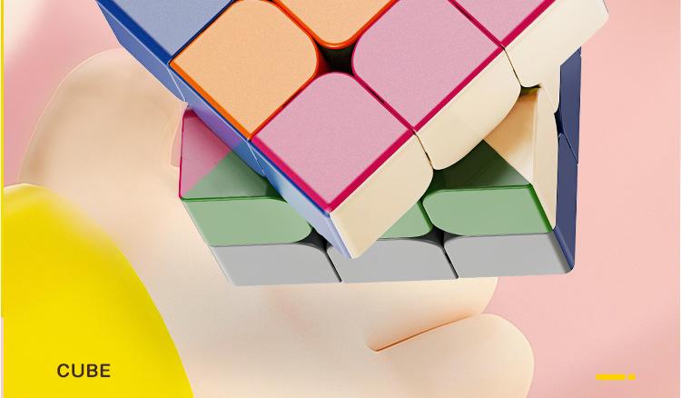 Morandi macaron, third-order Rubik's Cube toy, class boredom, artifact, Internet celebrity pyramid 245, puzzle early education