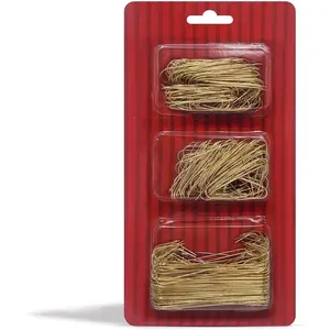Ornament Hooks – 300 Pack Gold Metal Wire Hooks for Christmas Tree Decoration and Hanging, Holiday Decorating Hooks (Gold) (Happy Holidays!)fidget toys
