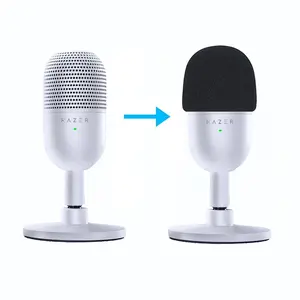 Razer Seiren V3 Mini Pop Filter Foam Cover - Professional Mic Windscreen Wind Cover for Razer Seiren V3 Mini USB Streaming Microphone to Minimise Plosives