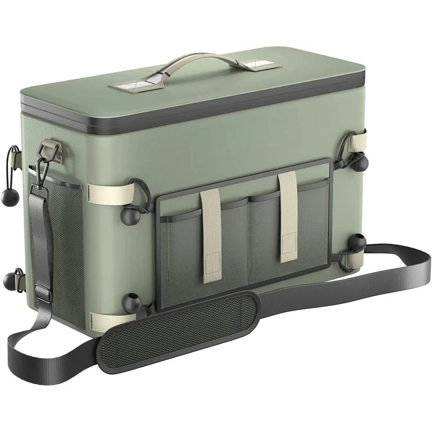 Deep Freeze Cooler Soft Sided Cooler Bag, 34 Can Collapsible Insulated Ice Chest, Large Leakproof Camping & Travel Cooler for Kayaking & Beach