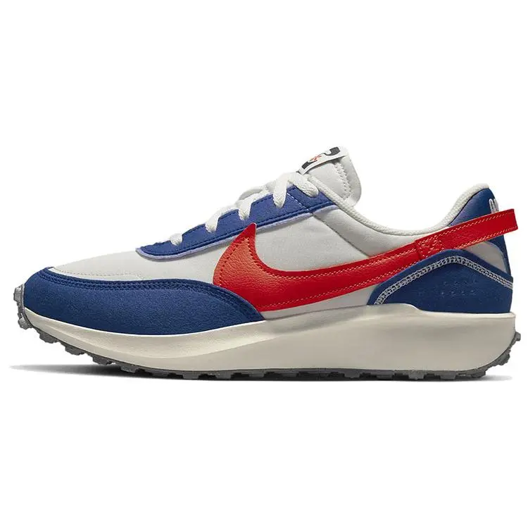 Nike Waffle Debut Swoosh Men's Low-Top Casual Shoes with Cushioning, Traction, and Durable Color-Blocked Fabric Verifiable, with credentials and supporting global authentication