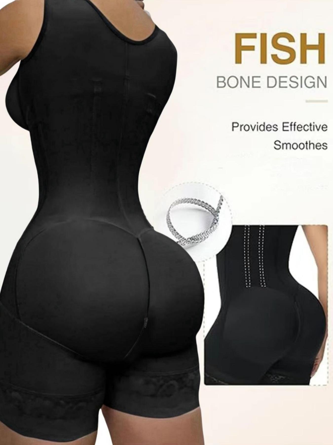 YZY Fajas Women's Solid Color Zipper Corset Shapewear Top, Butt Lifting And Tummy Control Shaper, Colombian Shapewear Underwear, Waist Trainer Women, Women's Sexy Shapewear, Suitable For Daily Wear, Adjustable Zipper Shapewear, High Waist Shaper