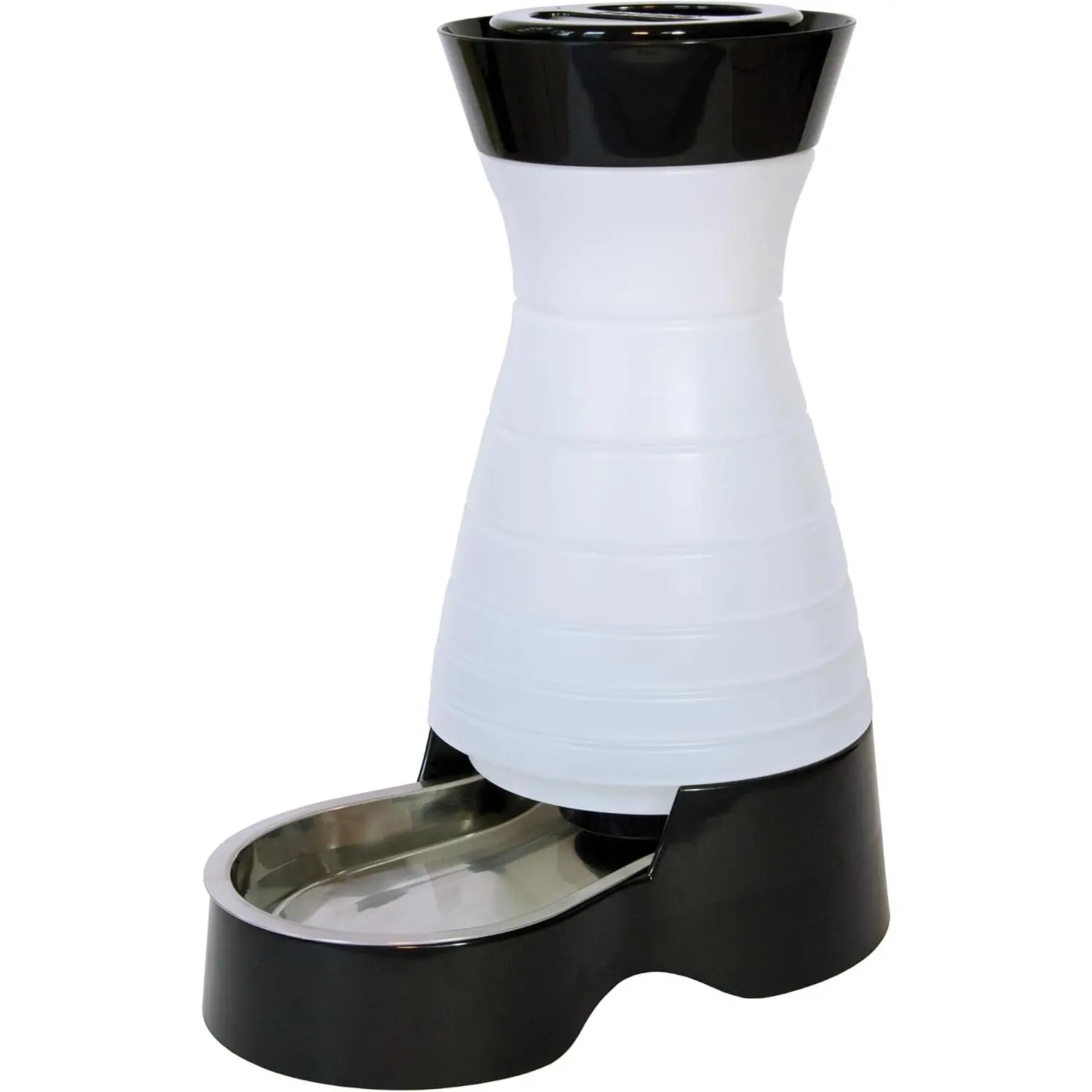 Healthy Pet Water Station - Small,  oz Capacity - Gravity Pet Water Fountain, Automatic Cat Water Fountain, Dog Water Fountain, Water Dispenser - Removable Stainless Steel Bowl Included