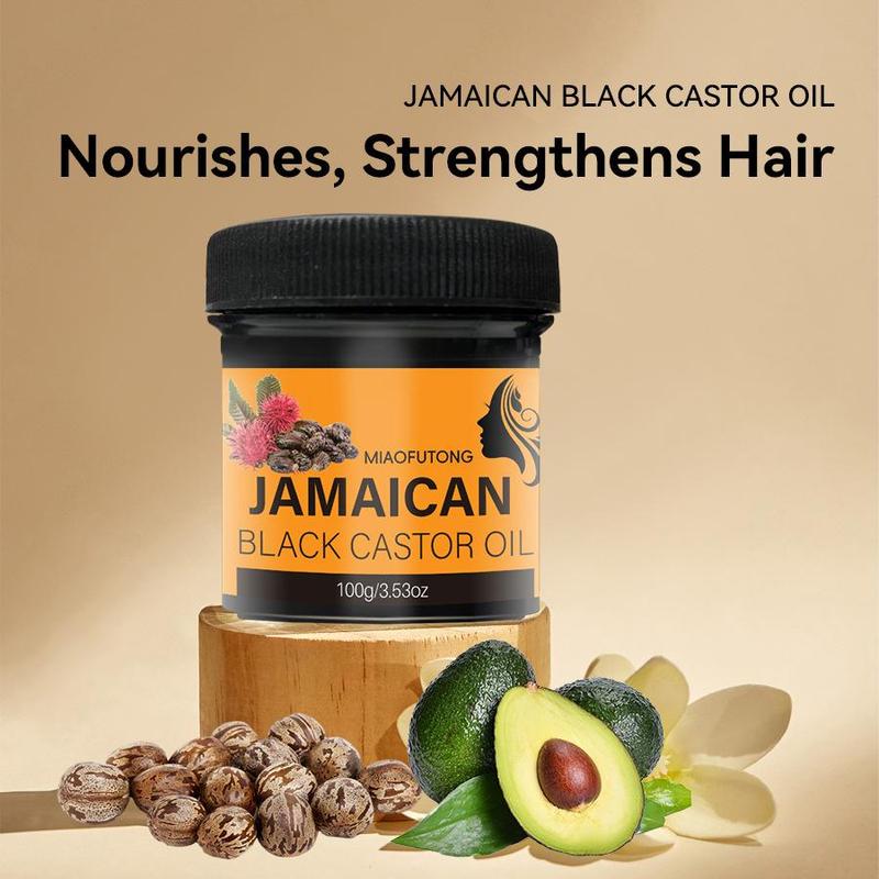 Jamaican Castor Oil, Moisturizing Hair Oil Treatment for Eyelashes & Eyebrows, Hair Care & Styling Product for Women & Men
