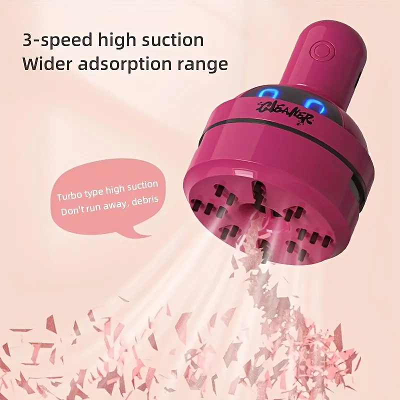 Mini Cordless Desktop Vacuum Cleaner, Portable One Button Keyboard Dust Sweeper, 36v Silent Operation, &, Free Cleaning Brush