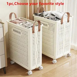 Foldable Laundry Basket, Large Capacity Clothes Storage Bin, Home Use, Bathroom & Balcony Organizer, Durable Design, Space-Saving Solution