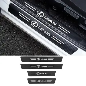 4Pcs Car Door Sill Anti-scratch Stickers Decorative Strip For Lexus Rx330 Is250 Ct200h Es300h Rx350 Is300h Nx300h Rx, Car Decoration Accessories