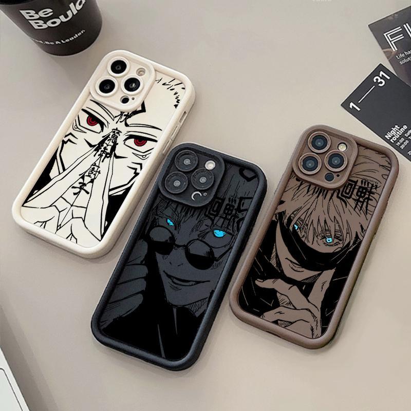 Anime Jujutsu Kaisen Gojo Satoru Phone Case for IPhone 17 16 15 14 13 12 11 Pro Max Plus Air Soft TPU Back Cover Protection Shockproof