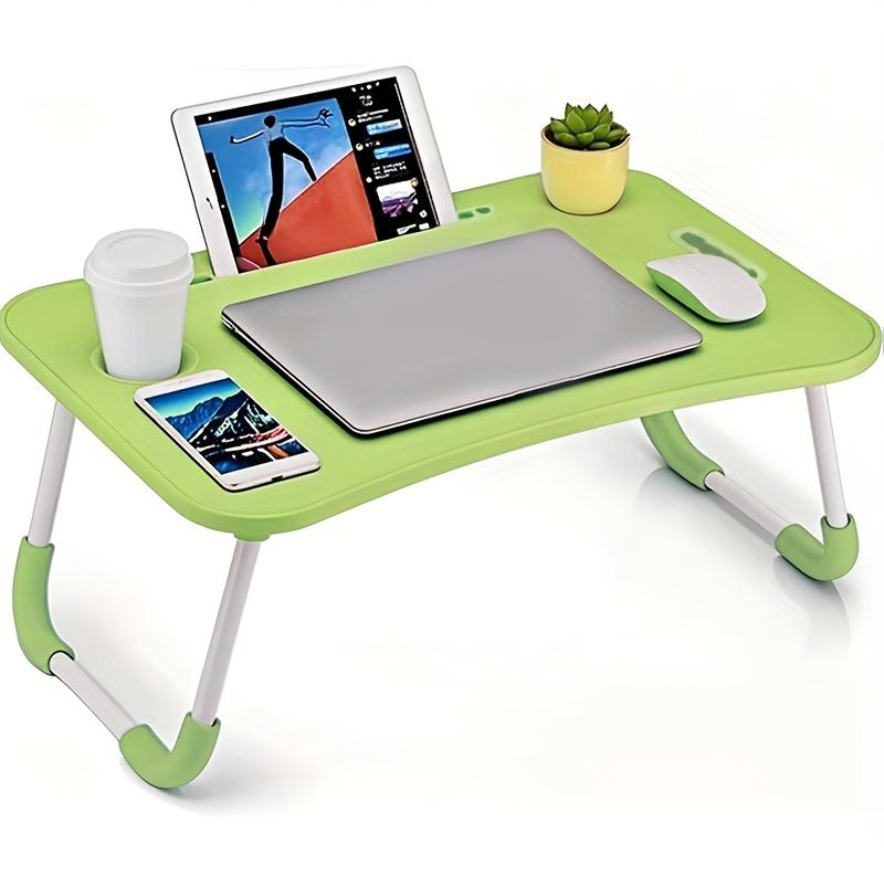 Ultra Large Portable Foldable Laptop Bed Table,Multi Functional Tray Holder with Cup Holder &Drawer,Perfect for Eating,Reading,and Writingon Beds,Sofas,Floors -Stable