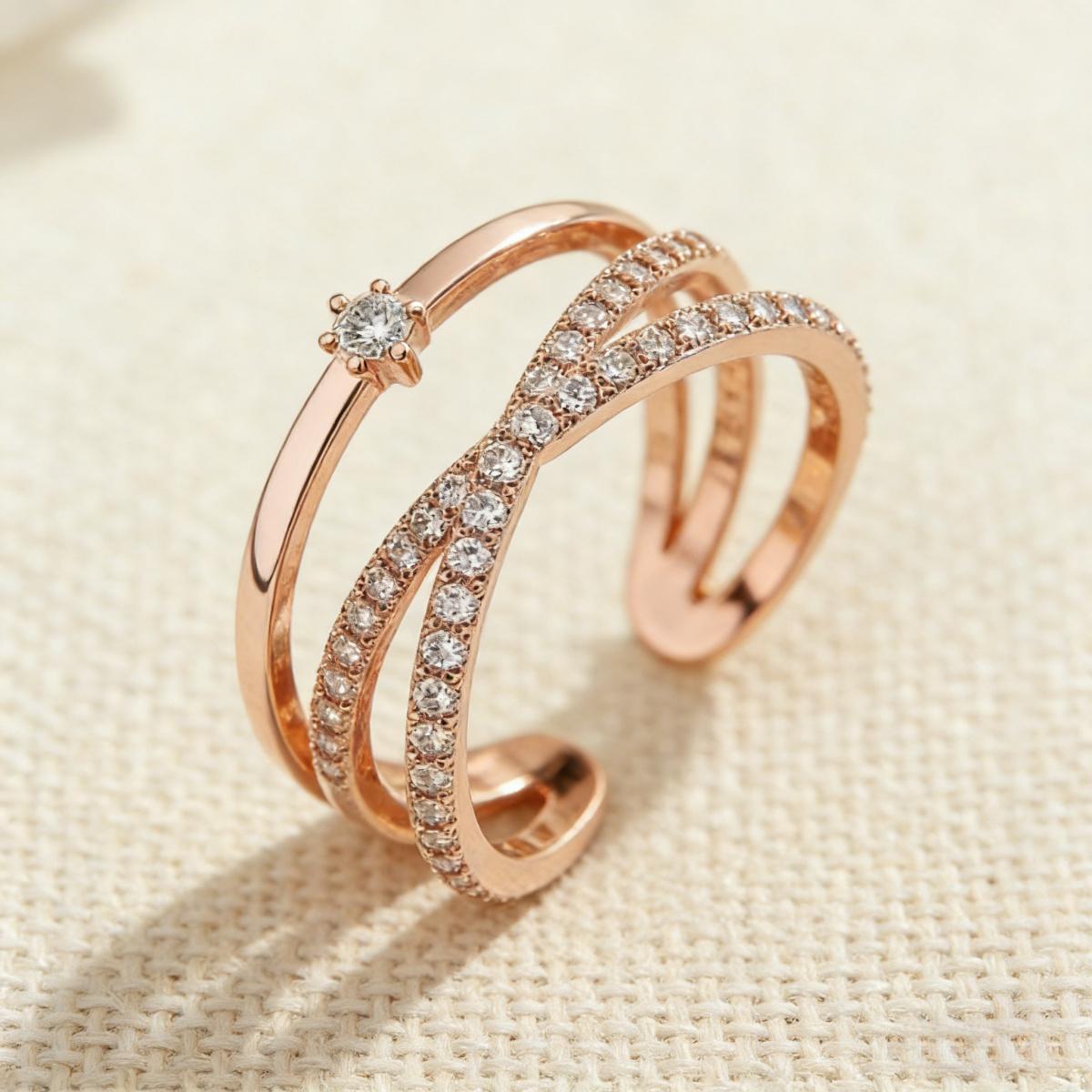 Women's Adjustable Open Cross Ring, Perfect for Dates, BFF Gifts, Parties, Gatherings & Daily Wear