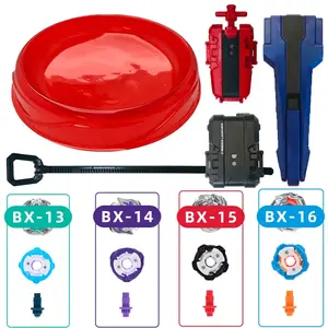 New Bx Battle Gyro Set, Color Box Set, Includes 4 New Bx Gyros, 2 Launchers, 1 Handle, Small Gyro Arena, Perfect Gift