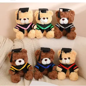 Graduation Teddy Bear Plush in PhD Cap & Gown – Commemorative Stuffed Bear for Grads, Commencement Season Keepsake for Students & Friends, Cozy Academic Vibe