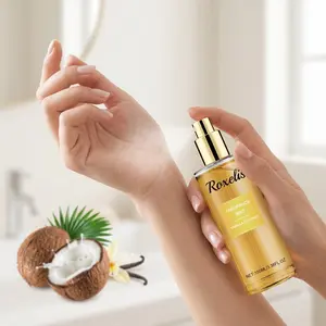 2 Bottles Vanilla Coconut Scented Spray, Long-Lasting Fresh Body Mist, Floral Fruit Fragrance, Refreshing Body Perfume