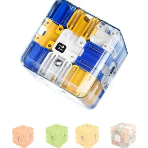 Large 3D Labyrinth Puzzle Maze Cube - Engaging Brain Teaser Toy, Improve Spatial Recognition and Cultivate Logical Thinking (Blue)fidget toys