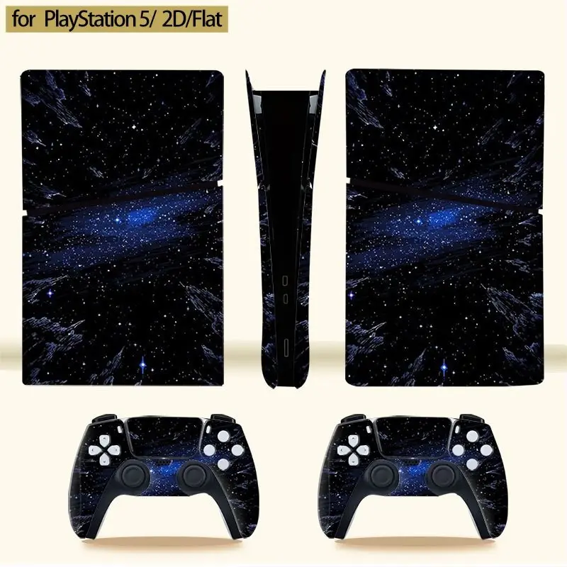 3pc Playstation 5 Slim Controller Protection Film, Self-Adhesive PVC Skin Sticker, Anti-Scratch and Dust Proof, 2D Game Controller Cover, Gaming Console Accessories